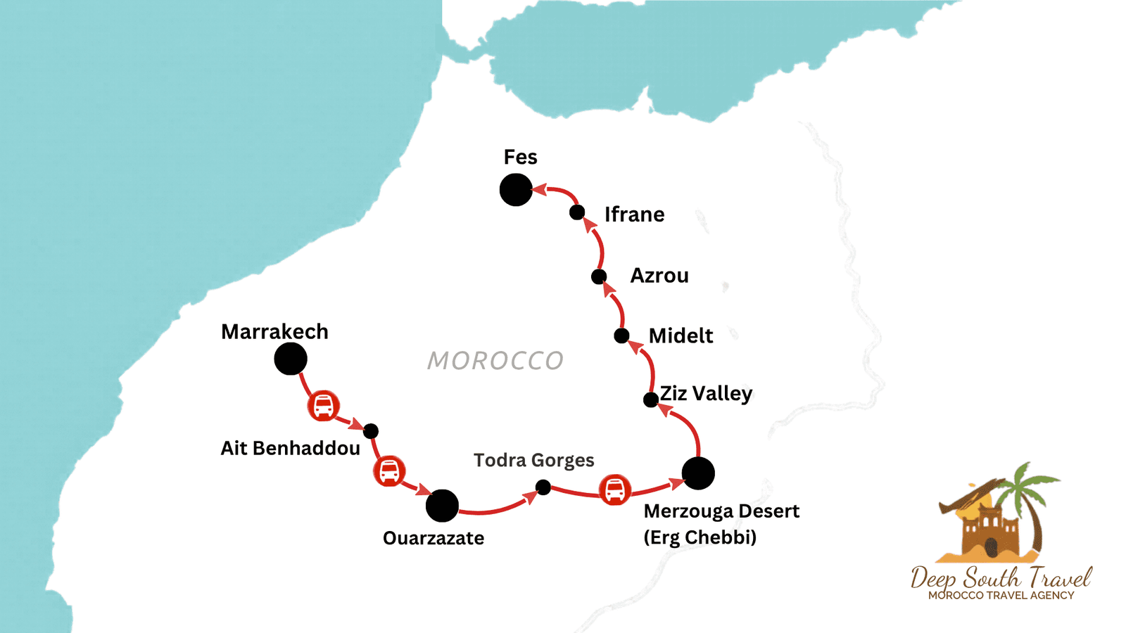 3-Day Luxury Desert Trip from Marrakech to Fes
