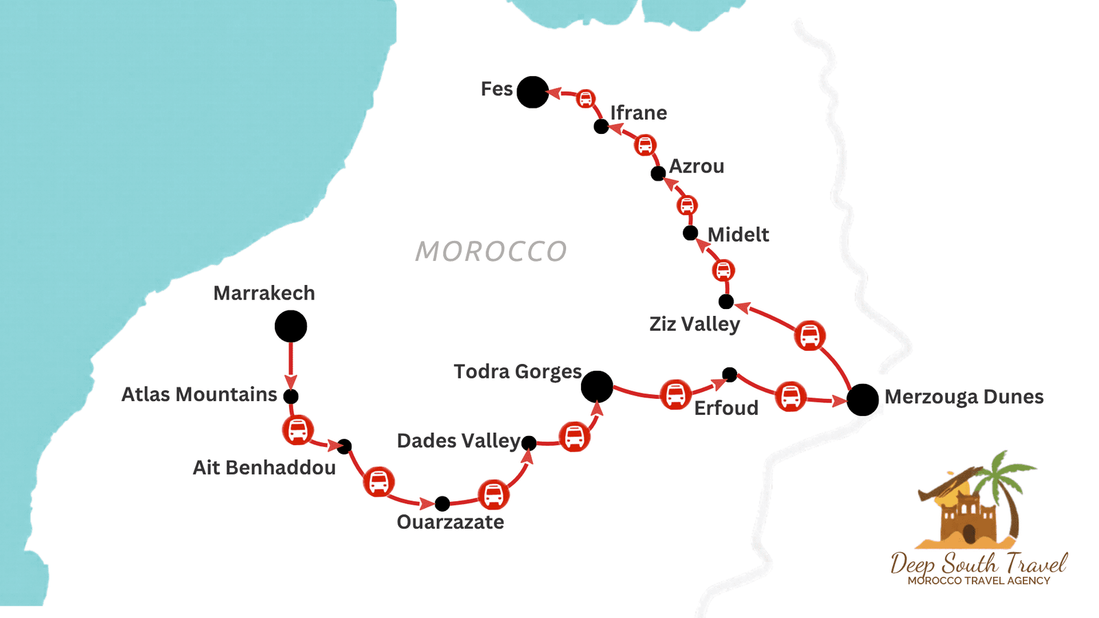 4-Day Luxury Desert Tour from Marrakech to Fes