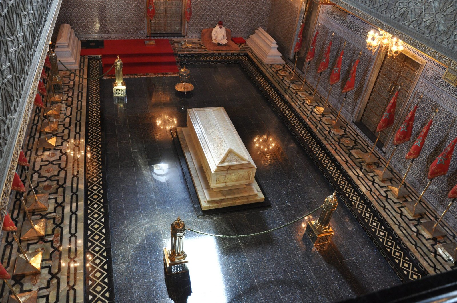 Mohammed V mausoleum royal guards