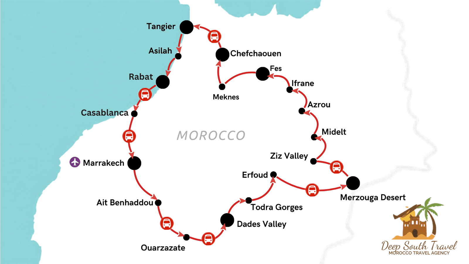 10-Day Morocco Imperial Cities Tour From Marrakech To the North