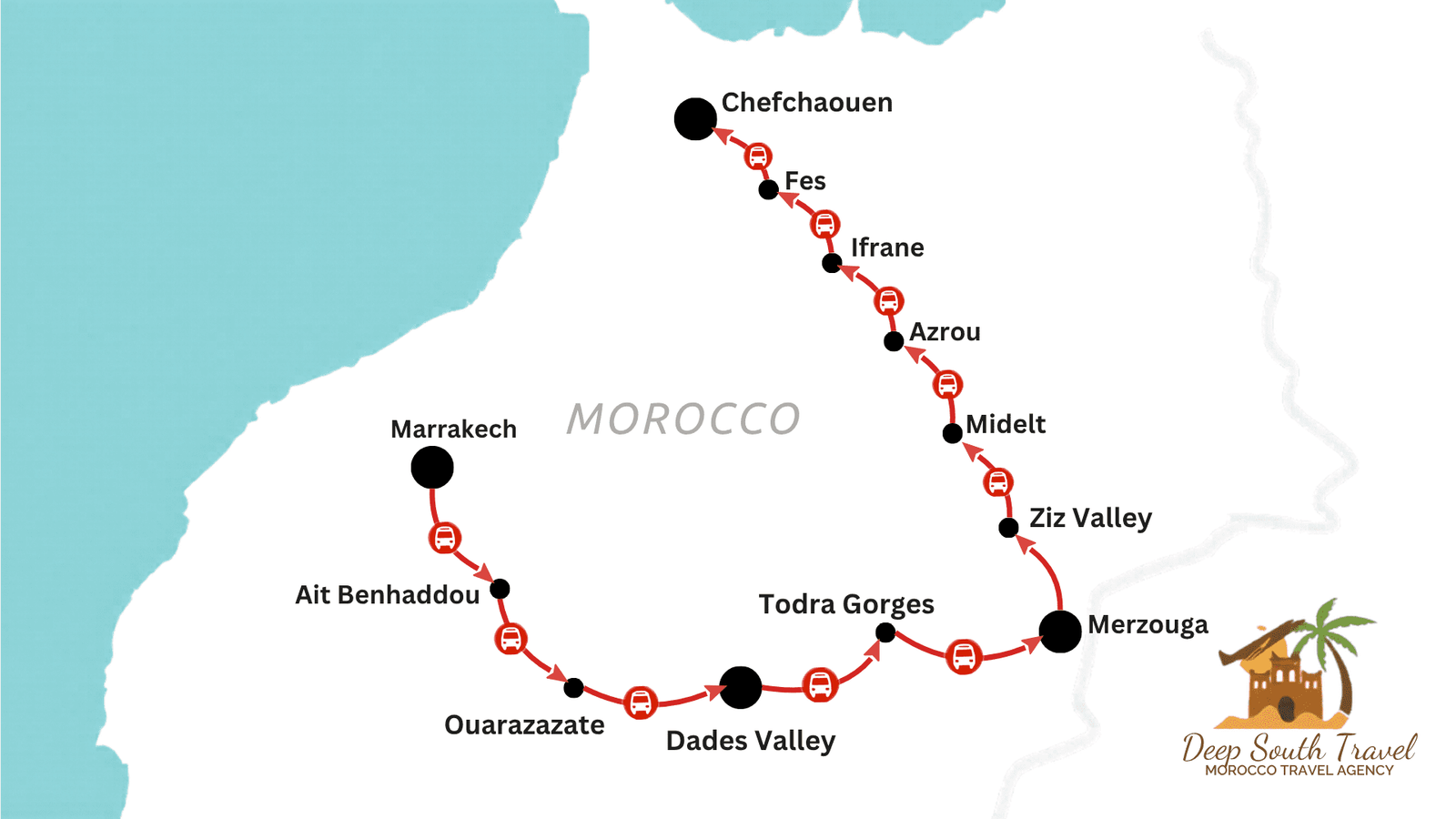 4-Day Desert Tour From Marrakech to Chefchaouen