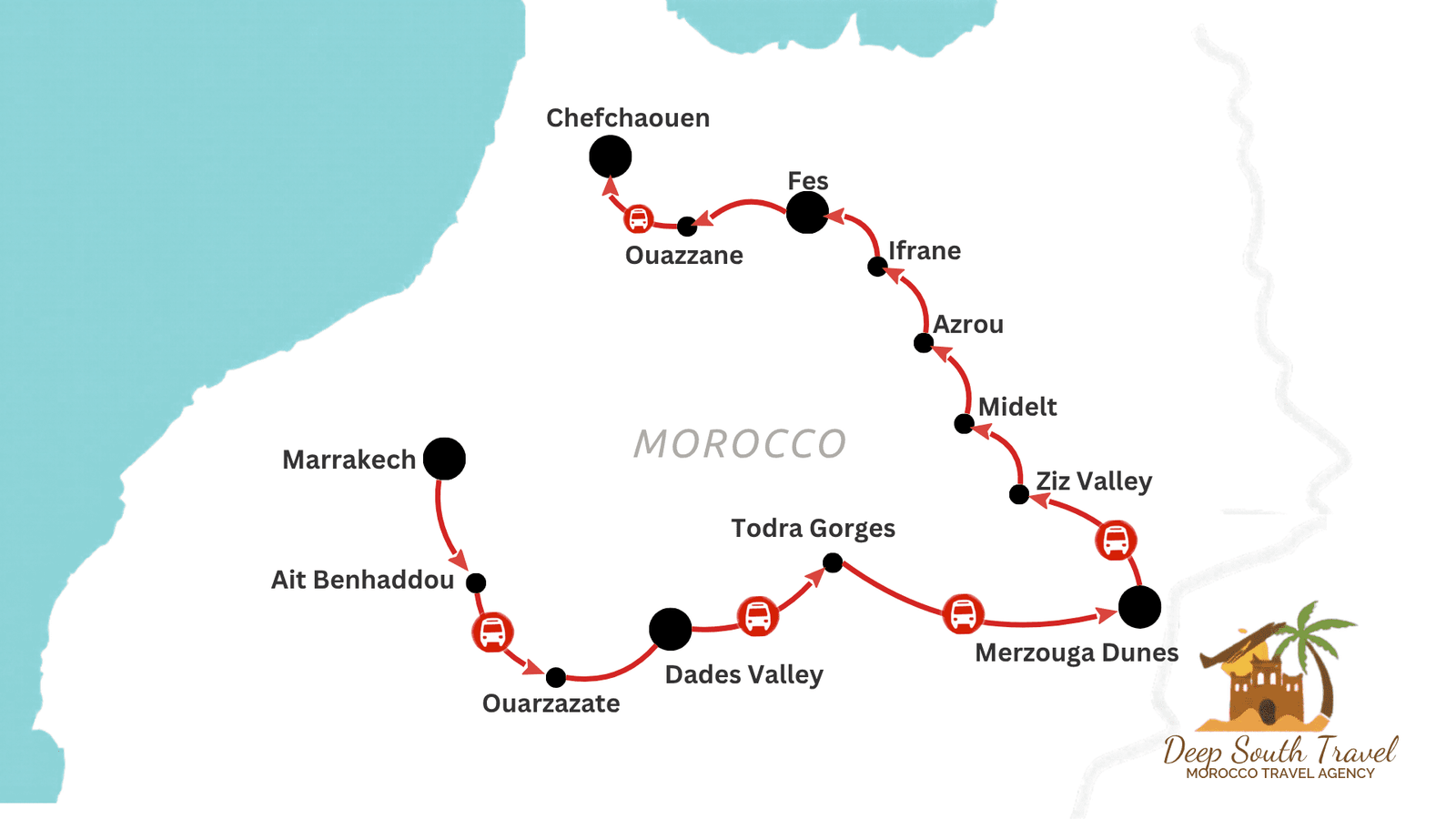 5-Day Desert Tour From Marrakech To Chefchaouen